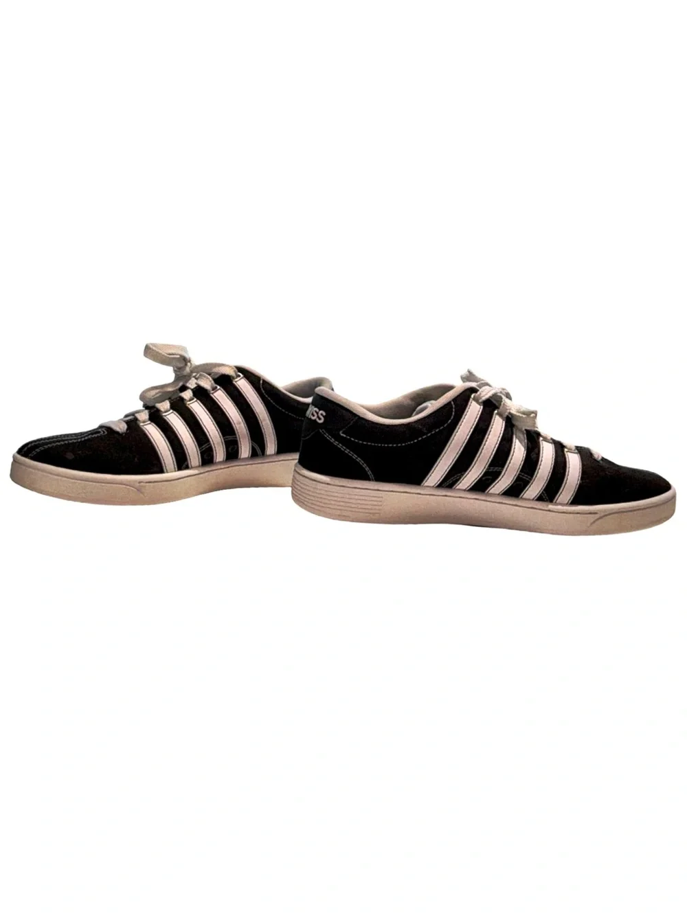 K-Swiss Men's Classic Black & White Sneakers | Swiss Luxury / Size 9